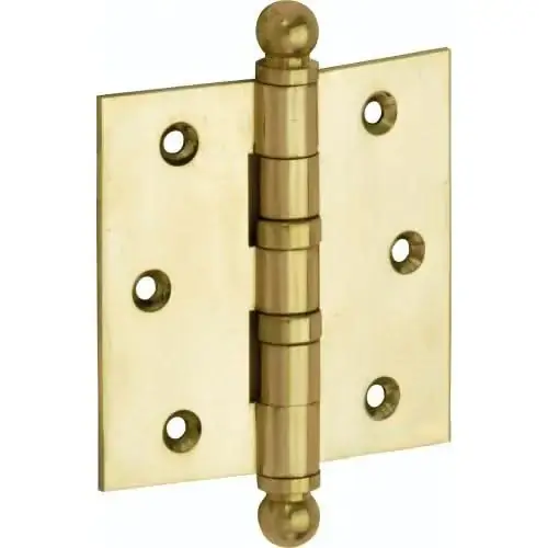 Artitec Mi Satori Kogellagerscharnier rechte hoek bol 89x89mm messing ongelakt Populair