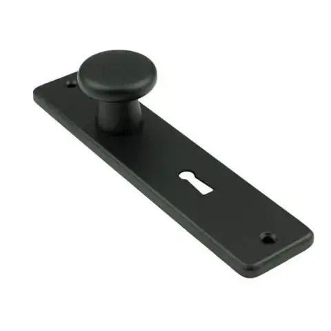 Dulimex Ami Knop type 160/40 vast kortschild 180/41 RH bontebaardsleutel 56 zwart Gereduceerde Prijs