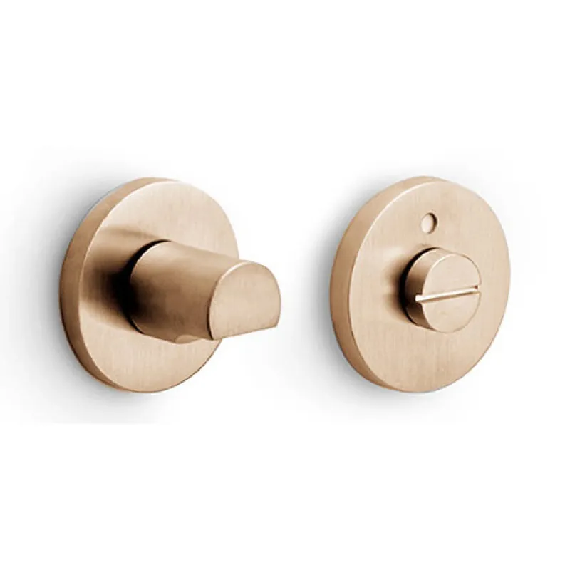 Op = Op FORMANI toiletgarnituur PVD licht brons Gensler RIVIO GLWC53