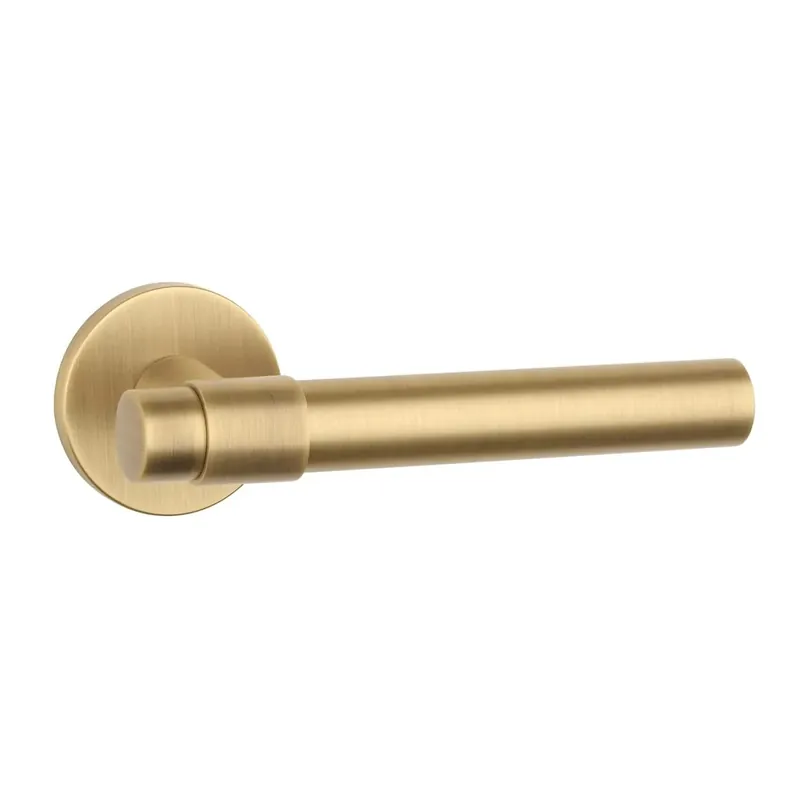 Laatste Versie APRILE deurklinken BELLISA Ø52x7mm Antiek messing op rond rozet