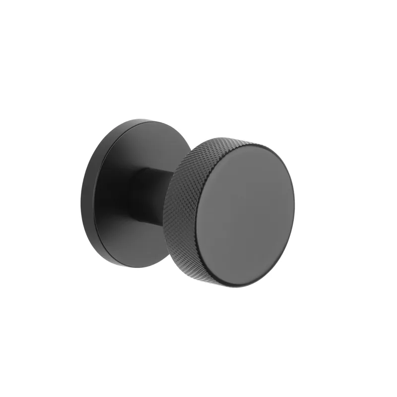 Aprile Mat zwarte draaibare deurknop TUJA Ø 52 mm Hete Deal