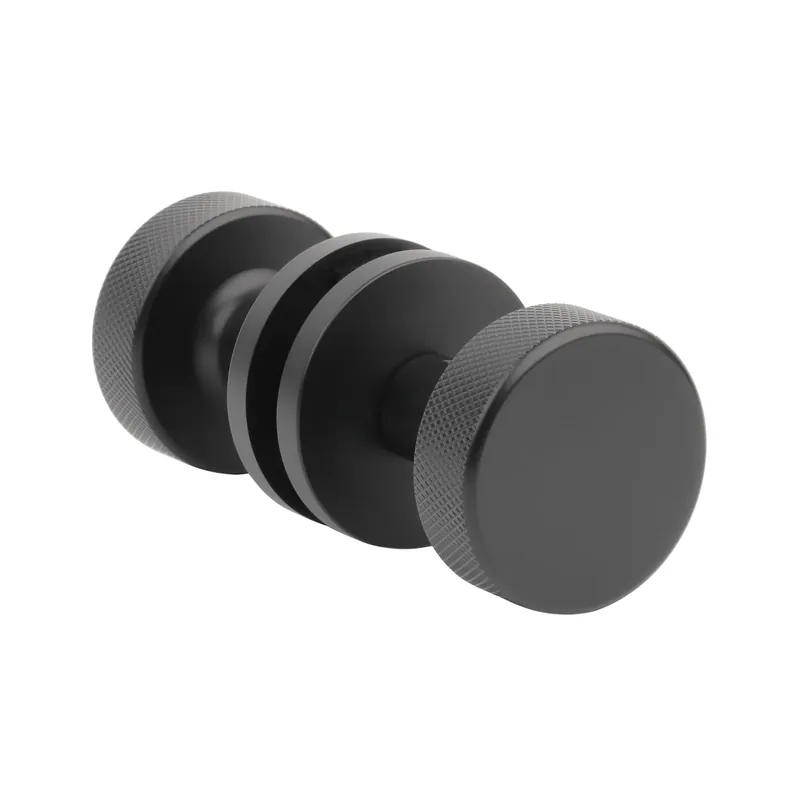 Gereduceerde Prijs Aprile Mat zwarte deurknop TUJA Ø 52 mm Draaibar/Draaibaar