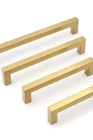 Weekendaanbieding Moderne Meubelgreep Vierkant 12 x 35 x 128 mm Goud