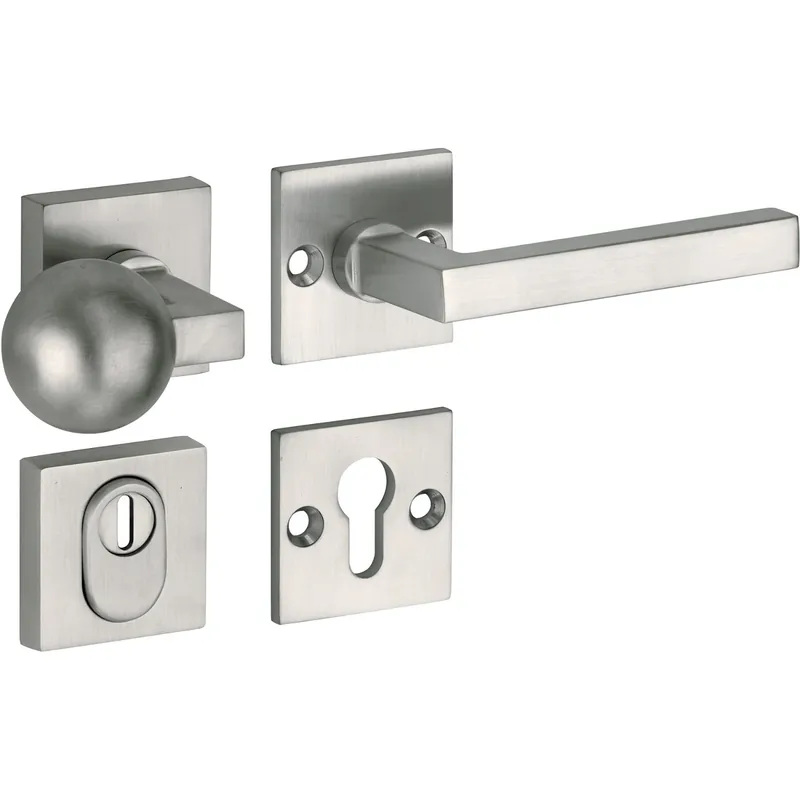 Artitec Mi Satori SKG3 knop/kruk op rozet Kare m/ KTB mat nikkel / mat nikkel PVD Tijdelijk Beschikbaar