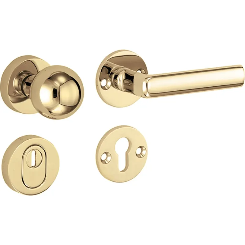 Artitec Mi Satori SKG3 knop/kruk op rozet Padania m/ KTB messing gelakt/messing PVD Finale Uitverkoop