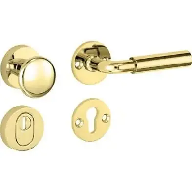Artitec Mi Satori SKG3 knop/kruk op rozet Frankfurt m/ KTB messing ongelakt Uitverkoop