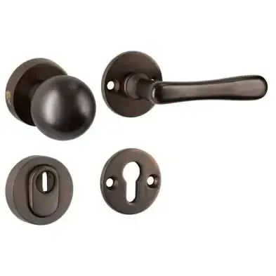 Populair Artitec Mi Satori SKG3 knop/kruk op rozet Linea m/ KTB messing antiek brons