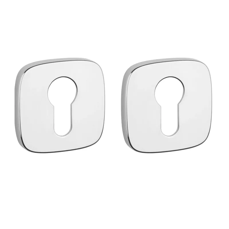Aanbieding APRILE Cilinderrozet Afgerond Chroom Gepolijst 53x53x7mm