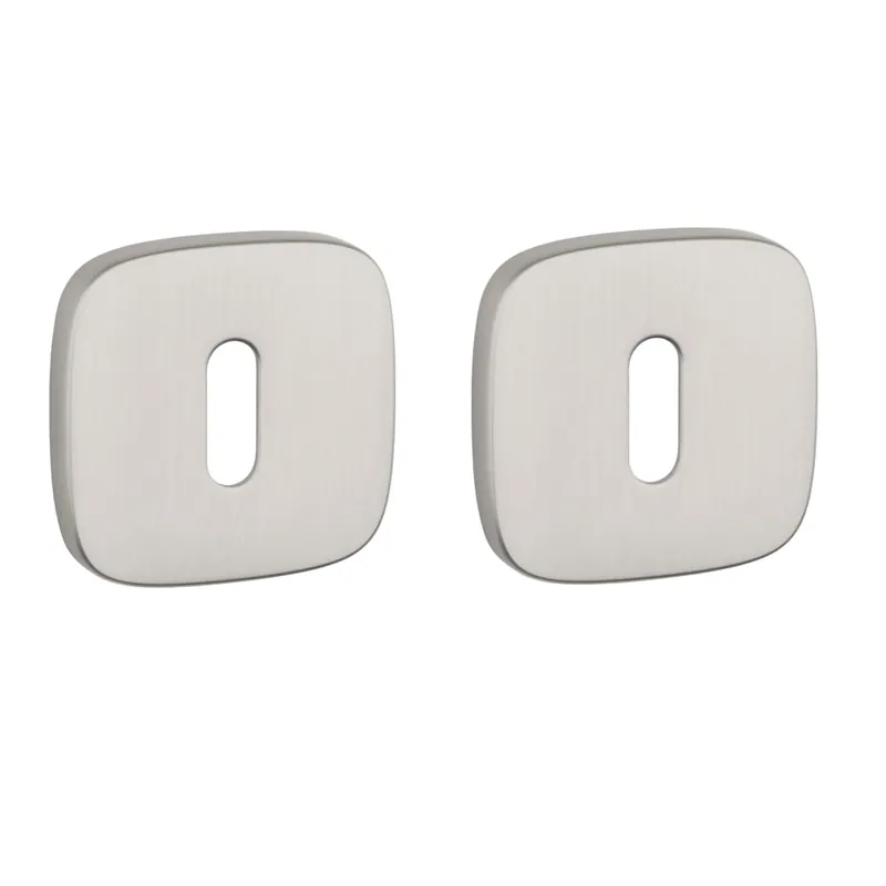 APRILE Sleutelrozet Afgerond Nikkel 53x53x7mm Koopje