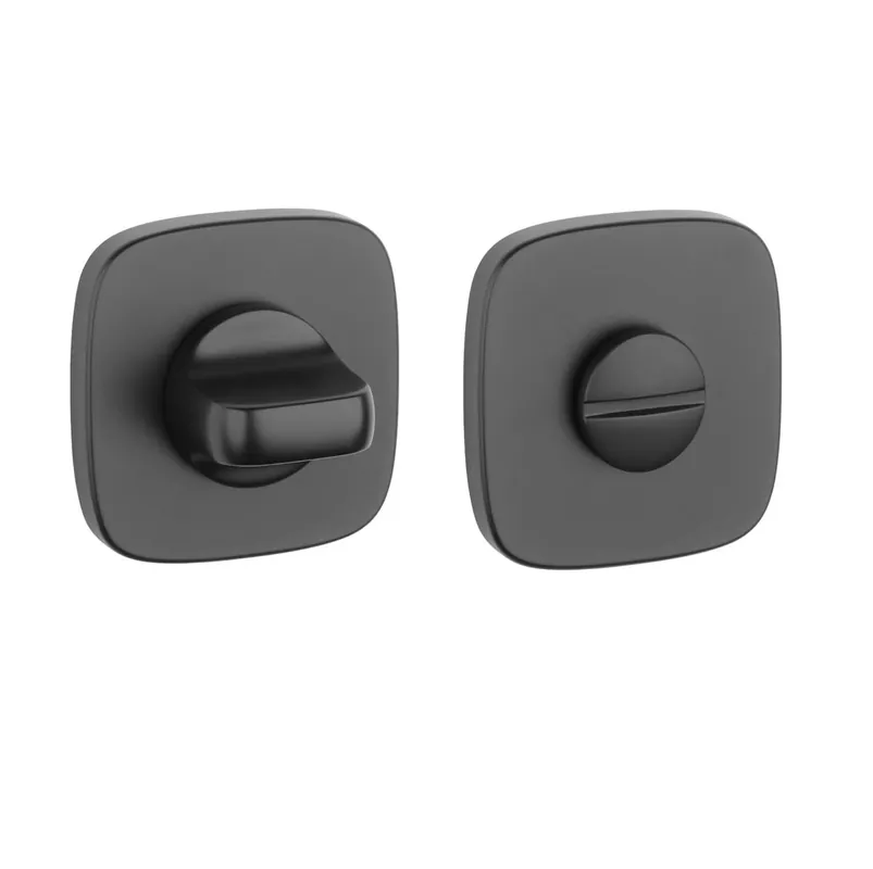 Direct Verzonden APRILE WC Sluiting Afgerond Zwart 53x53x7mm