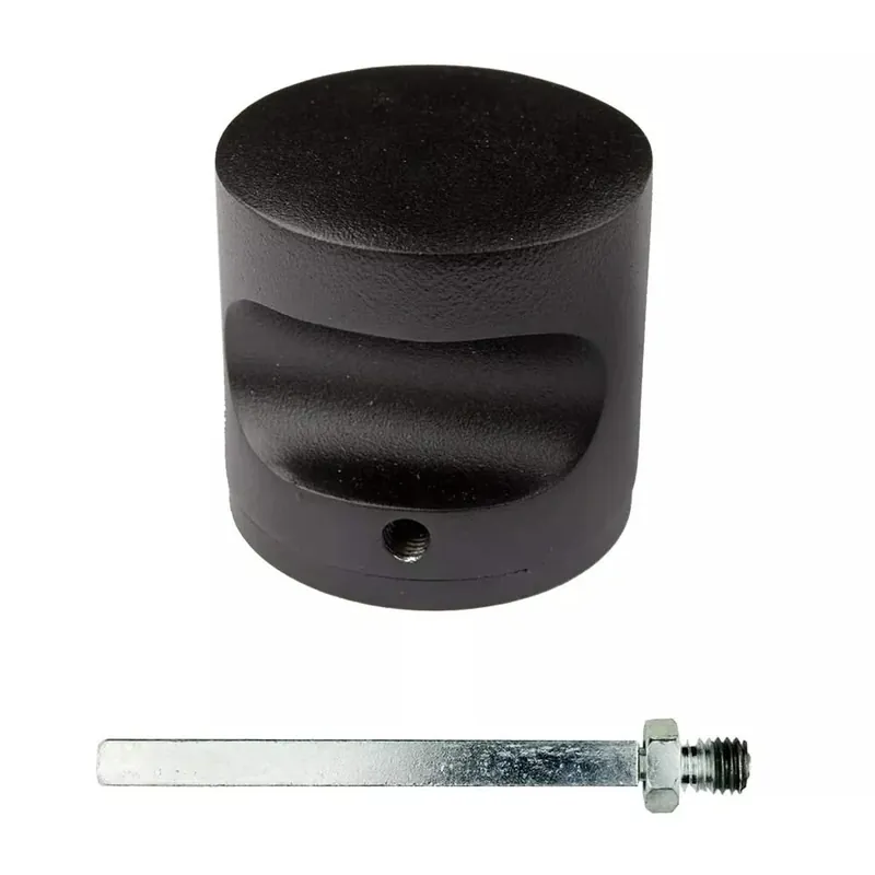 Goedkoop HDD Pro Voordeurknop Top H 50 Massief Zwart Structuur UV
