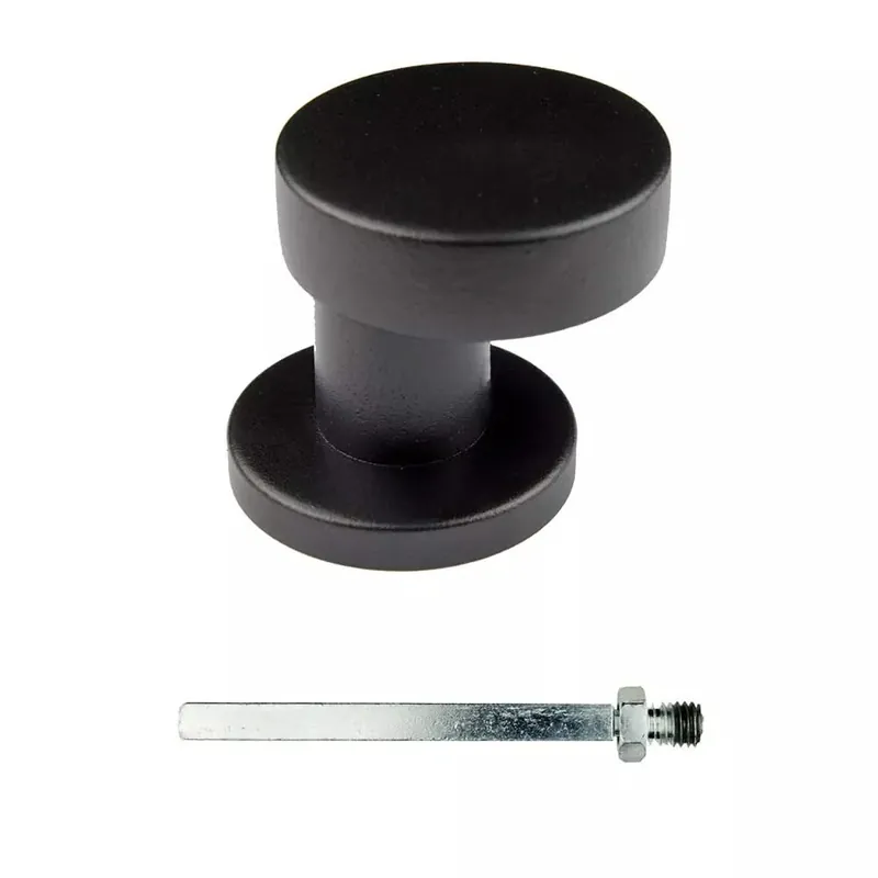 Veilige Betaling HDD Pro Voordeurknop Top Plat Schuin Op Rozas Zwart Structuur Uv