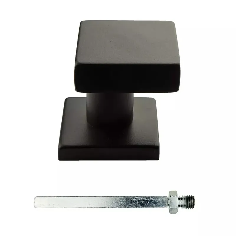 HDD Pro Voordeurknop Top Carre Schuin Op Rozas Zwart Structuur UV Speciale Aanbieding
