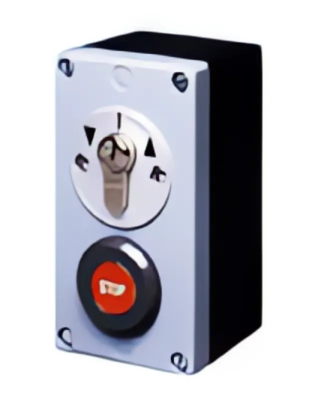 FAAC KEY 1 NS Beveiligd sleutelcontact opbouw met noodstop IP54 Meest Verkocht