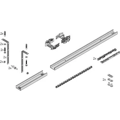 Sommer verlengkit 1096mm Base+/Pro+/Tiga+/Aperto garagedeuropener Nu Kopen