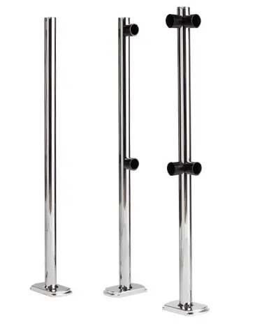 Staanders / Uprights 1120mm met sleeves voor toegangspoort Nieuw