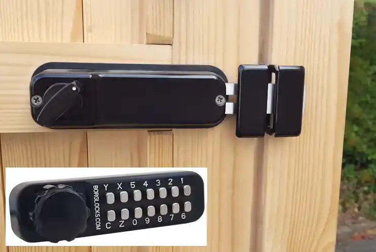 Goedkoop Codeslot BL2615 voor houten poort met vergrendelhaak