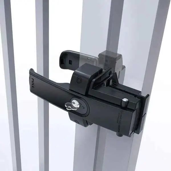 LokkLatch poortslot met Push/Pull hendel Op = Op