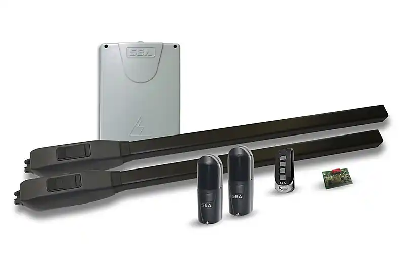 Veilige Betaling SEA KIT Foil P Zwarte elektromechanische poortopener voor vleugels tot 6 meter
