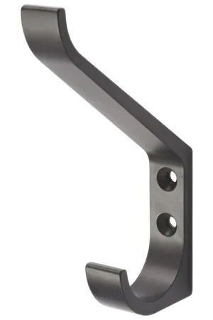 Betaalbaar hoed-/jashaak aluminium matzwart hermeta