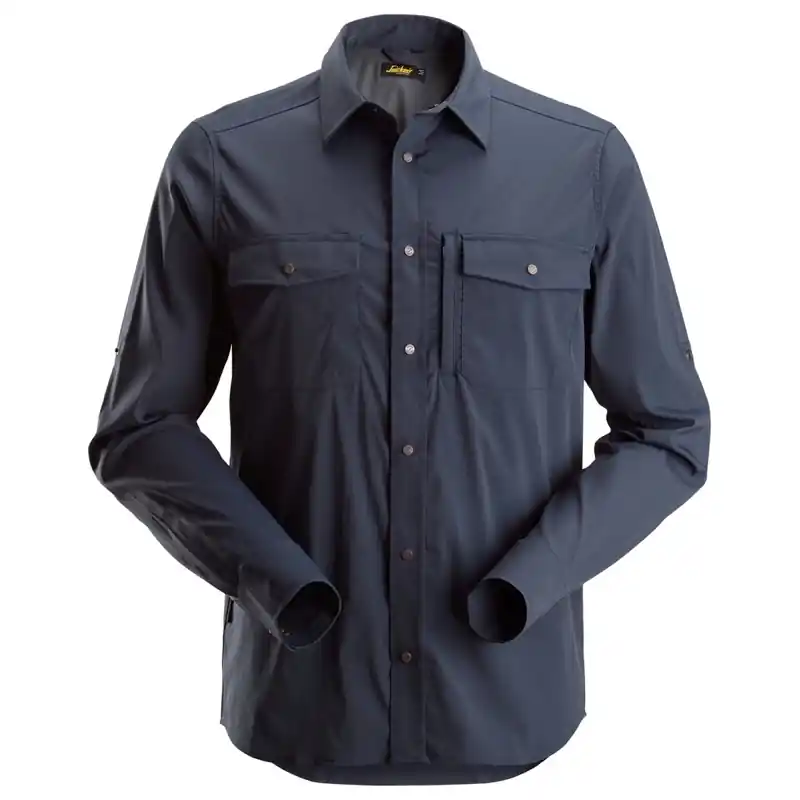 Populair shirt lange mouwen litework snickers