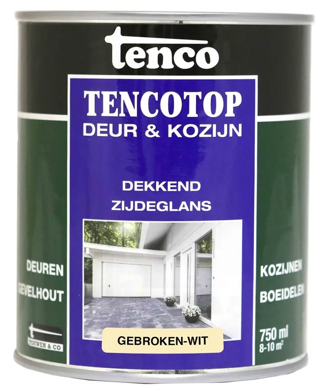Express Levering beits dekkend zijdeglans gebroken wit