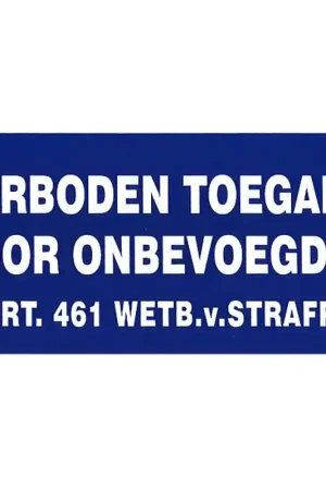 gebodsbord polypropyleen blauw/wit Tijdelijk Beschikbaar