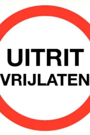 Beperkt Aanbod verbodsbord polypropyleen rood/wit