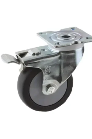 Shop Nu zwenkwiel zwart rubber met rem