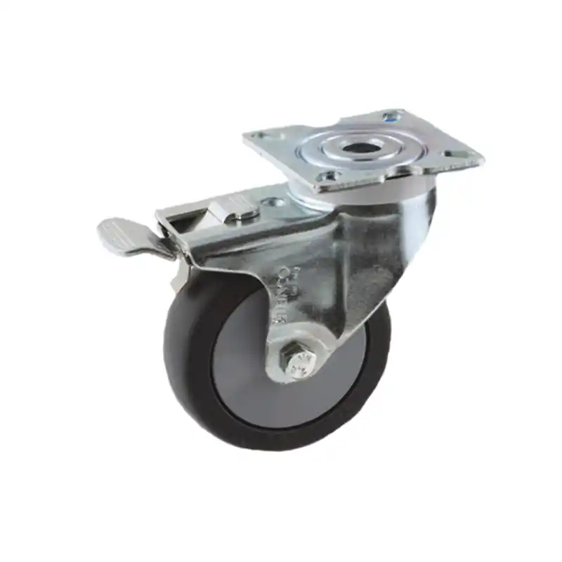 Shop Nu zwenkwiel zwart rubber met rem