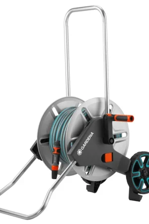 Flitsaanbieding slangenwagen set metaal gardena