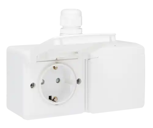 wandcontactdoos opbouw dubbel niko hydro Dagaanbieding