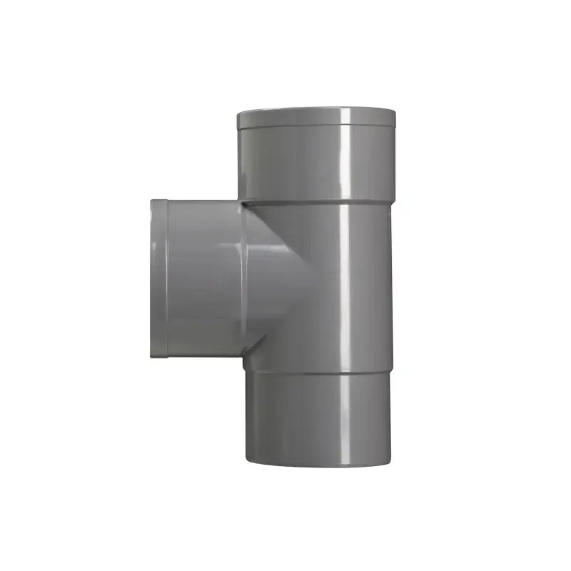 Fabrieksprijs T-stuk pvc grijs hwa