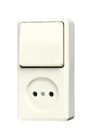 contactdoos+schakel wissel opbouw jung Merkproduct