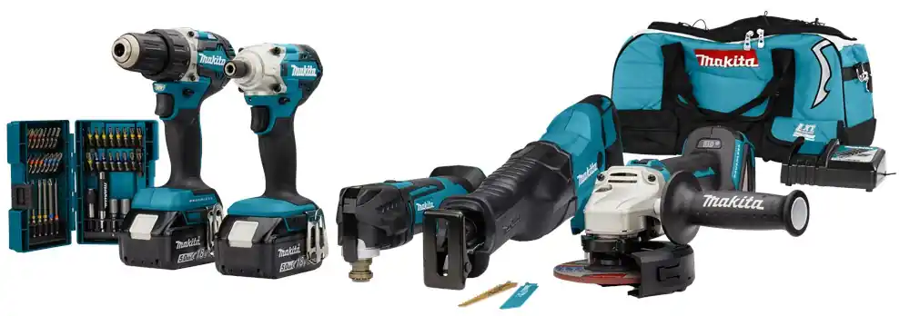 Flitsaanbieding accu combiset makita 5.0Ah/18.0V