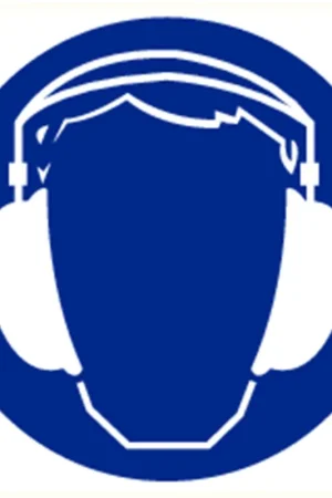 gebodssticker vinyl blauw/wit Betrouwbaar