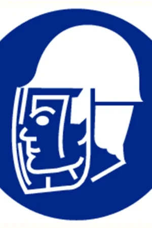 gebodssticker vinyl blauw/wit Gereduceerde Prijs