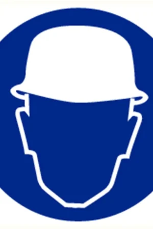 gebodsbord polypropyleen blauw/wit Hete Deal