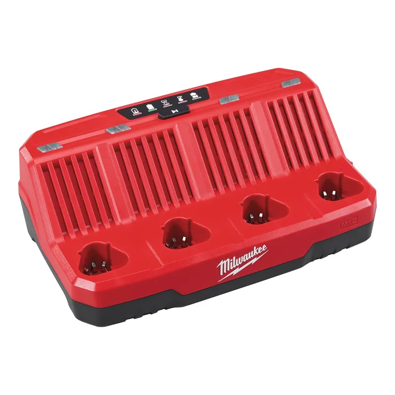 Premium accu lader viervoudig milwaukee