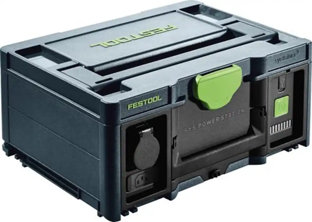 Op = Op mobiele stroomvoorziening festool