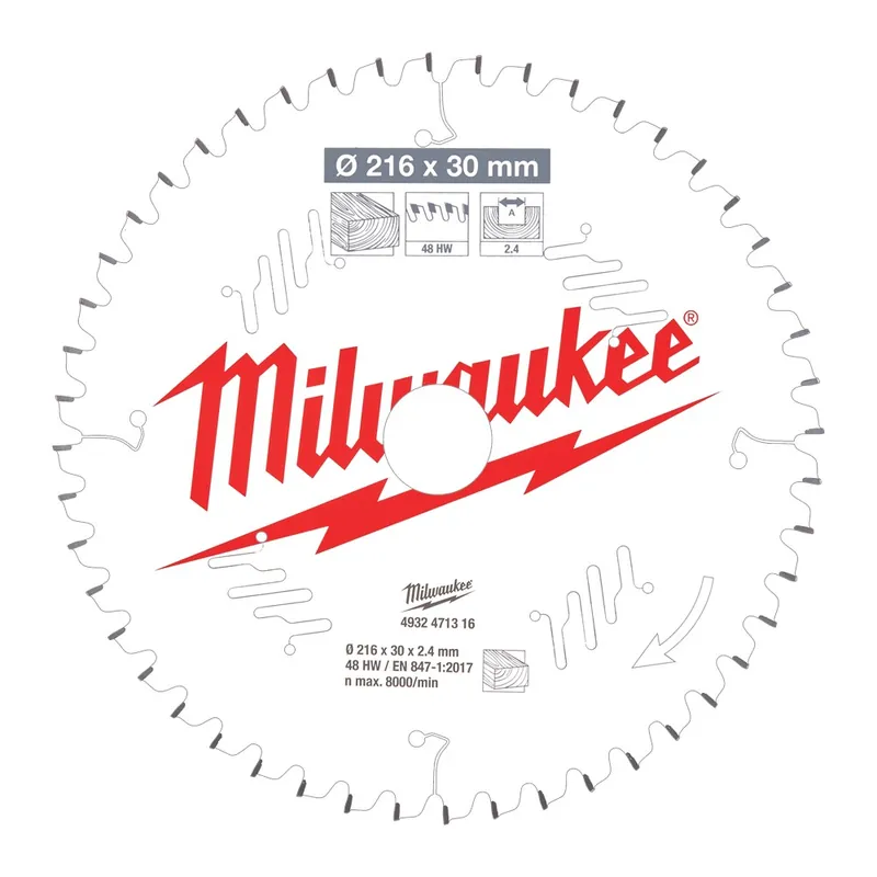 cirkelzaagblad hm milwaukee Hoge Kwaliteit