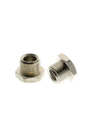 Favoriet plug met zeskantkop messing vernikkeld